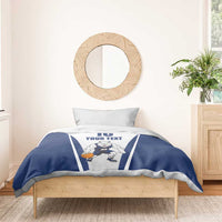 Finland Basketball Custom Bedding Set Wolf Mascot Dynamic Style - Wonder Print Shop