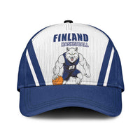 Finland Basketball Classic Cap Wolf Mascot Dynamic Style - Wonder Print Shop