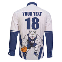 Finland Basketball Custom Family Matching Puletasi and Hawaiian Shirt Wolf Mascot Dynamic Style - Wonder Print Shop