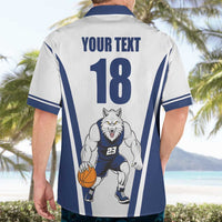 Finland Basketball Custom Hawaiian Shirt Wolf Mascot Dynamic Style - Wonder Print Shop