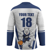 Finland Basketball Custom Hockey Jersey Wolf Mascot Dynamic Style - Wonder Print Shop