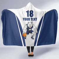 Finland Basketball Custom Hooded Blanket Wolf Mascot Dynamic Style - Wonder Print Shop