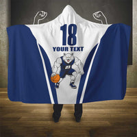 Finland Basketball Custom Hooded Blanket Wolf Mascot Dynamic Style - Wonder Print Shop