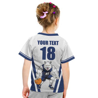 Finland Basketball Custom Kid T Shirt Wolf Mascot Dynamic Style - Wonder Print Shop