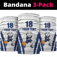 Finland Basketball Neck Gaiter Wolf Mascot Dynamic Style LT18
