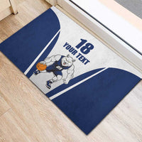 Finland Basketball Custom Rubber Doormat Wolf Mascot Dynamic Style - Wonder Print Shop
