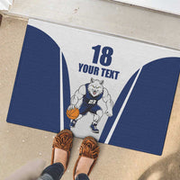 Finland Basketball Custom Rubber Doormat Wolf Mascot Dynamic Style - Wonder Print Shop