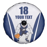 Finland Basketball Custom Spare Tire Cover Wolf Mascot Dynamic Style - Wonder Print Shop
