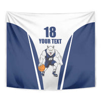 Finland Basketball Custom Tapestry Wolf Mascot Dynamic Style - Wonder Print Shop