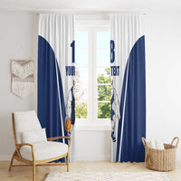 Finland Basketball Custom Window Curtain Wolf Mascot Dynamic Style - Wonder Print Shop