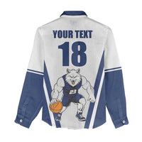 Finland Basketball Custom Women Casual Shirt Wolf Mascot Dynamic Style - Wonder Print Shop