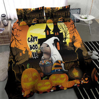 Capy-Boo-Ra Halloween Bedding Set Haunted House And Pumpkin Spooky - Wonder Print Shop
