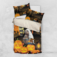 Capy-Boo-Ra Halloween Bedding Set Haunted House And Pumpkin Spooky - Wonder Print Shop