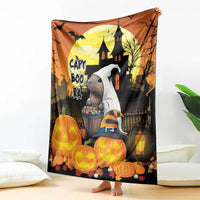 Capy-Boo-Ra Halloween Blanket Haunted House And Pumpkin Spooky