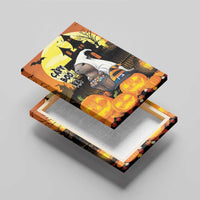 Capy-Boo-Ra Halloween Canvas Wall Art Haunted House And Pumpkin Spooky - Wonder Print Shop