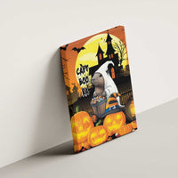 Capy-Boo-Ra Halloween Canvas Wall Art Haunted House And Pumpkin Spooky - Wonder Print Shop