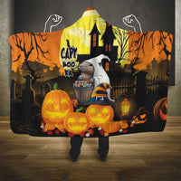 Capy-Boo-Ra Halloween Hooded Blanket Haunted House And Pumpkin Spooky