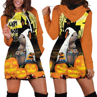 Capy-Boo-Ra Halloween Hoodie Dress Haunted House And Pumpkin Spooky - Wonder Print Shop