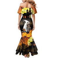 Capy-Boo-Ra Halloween Mermaid Dress Haunted House And Pumpkin Spooky - Wonder Print Shop