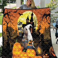 Capy-Boo-Ra Halloween Quilt Haunted House And Pumpkin Spooky - Wonder Print Shop