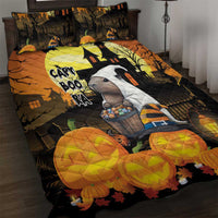 Capy-Boo-Ra Halloween Quilt Bed Set Haunted House And Pumpkin Spooky - Wonder Print Shop