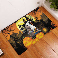 Capy-Boo-Ra Halloween Rubber Doormat Haunted House And Pumpkin Spooky - Wonder Print Shop