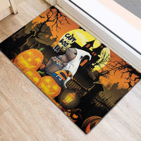 Capy-Boo-Ra Halloween Rubber Doormat Haunted House And Pumpkin Spooky - Wonder Print Shop