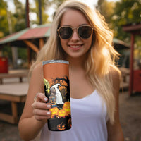 Capy-Boo-Ra Halloween Skinny Tumbler Haunted House And Pumpkin Spooky - Wonder Print Shop