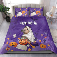Capy-Boo-Ra Halloween Bedding Set Bats And Pumpkins Funny Style - Wonder Print Shop