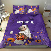 Capy-Boo-Ra Halloween Bedding Set Bats And Pumpkins Funny Style - Wonder Print Shop