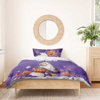 Capy-Boo-Ra Halloween Bedding Set Bats And Pumpkins Funny Style - Wonder Print Shop