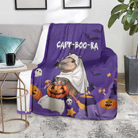 Capy-Boo-Ra Halloween Blanket Bats And Pumpkins Funny Style