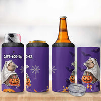 Capy-Boo-Ra Halloween 4 in 1 Can Cooler Tumbler Bats And Pumpkins Cute Style - Wonder Print Shop