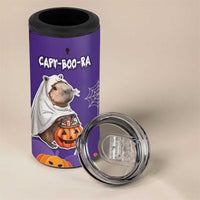Capy-Boo-Ra Halloween 4 in 1 Can Cooler Tumbler Bats And Pumpkins Cute Style - Wonder Print Shop