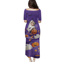 Capy-Boo-Ra Halloween Family Matching Puletasi and Hawaiian Shirt Bats And Pumpkins Funny Style - Wonder Print Shop