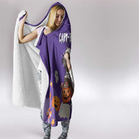 Capy-Boo-Ra Halloween Hooded Blanket Bats And Pumpkins Funny Style