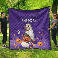 Capy-Boo-Ra Halloween Quilt Bats And Pumpkins Funny Style - Wonder Print Shop