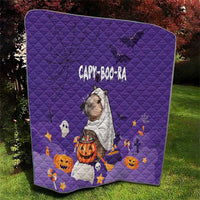 Capy-Boo-Ra Halloween Quilt Bats And Pumpkins Funny Style - Wonder Print Shop