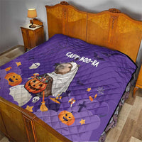 Capy-Boo-Ra Halloween Quilt Bats And Pumpkins Funny Style - Wonder Print Shop