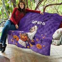 Capy-Boo-Ra Halloween Quilt Bats And Pumpkins Funny Style - Wonder Print Shop