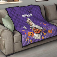 Capy-Boo-Ra Halloween Quilt Bats And Pumpkins Funny Style - Wonder Print Shop