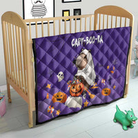 Capy-Boo-Ra Halloween Quilt Bats And Pumpkins Funny Style - Wonder Print Shop