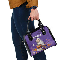 Capy-Boo-Ra Halloween Shoulder Handbag Bats And Pumpkins Funny Style