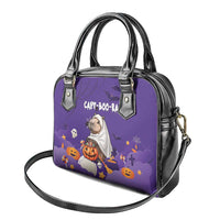 Capy-Boo-Ra Halloween Shoulder Handbag Bats And Pumpkins Funny Style