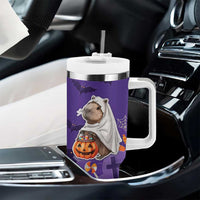 Capy-Boo-Ra Halloween Tumbler With Handle Bats And Pumpkins Cute Style - Wonder Print Shop