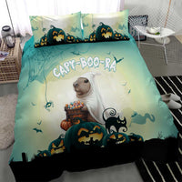 Capy-Boo-Ra Halloween Bedding Set Spooky Halloween Night With Pumpkins - Wonder Print Shop