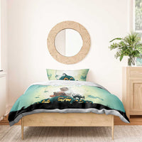 Capy-Boo-Ra Halloween Bedding Set Spooky Halloween Night With Pumpkins - Wonder Print Shop