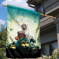 Capy-Boo-Ra Halloween Garden Flag Spooky Halloween Night With Pumpkins - Wonder Print Shop