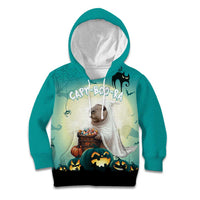 Capy-Boo-Ra Halloween Kid Hoodie Spooky Halloween Night With Pumpkins - Wonder Print Shop