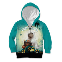 Capy-Boo-Ra Halloween Kid Hoodie Spooky Halloween Night With Pumpkins - Wonder Print Shop